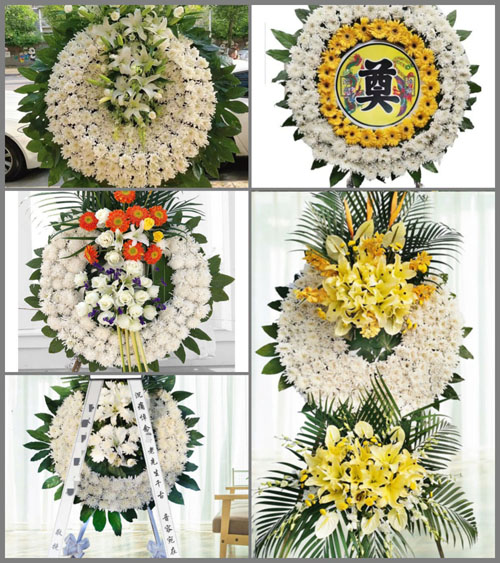 安徽六安市霍山县太平畈乡蔡家河村花圈速递